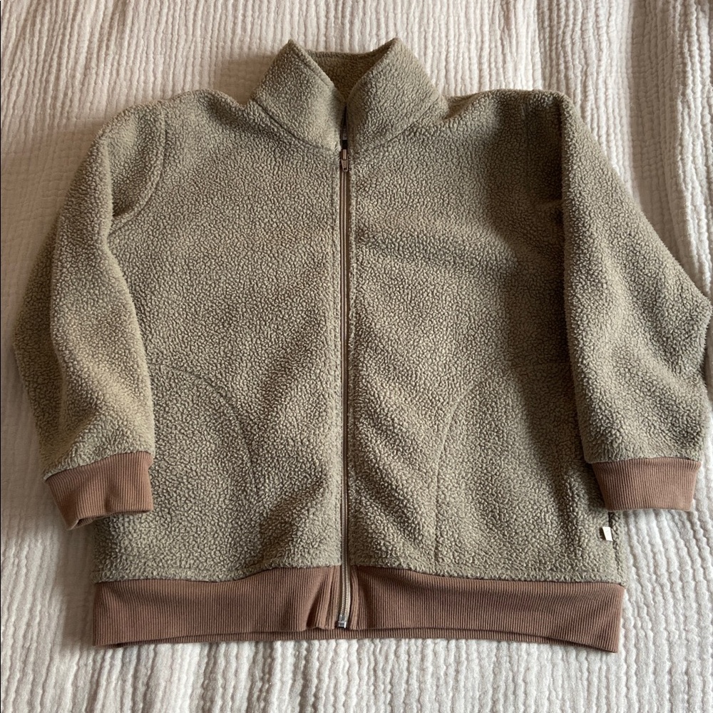 Jax and Lennon Fleece Jacket - Brown